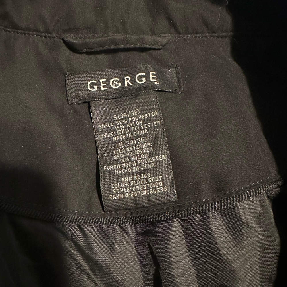 Polyester Black Jacket With Inner Pockets - image 5